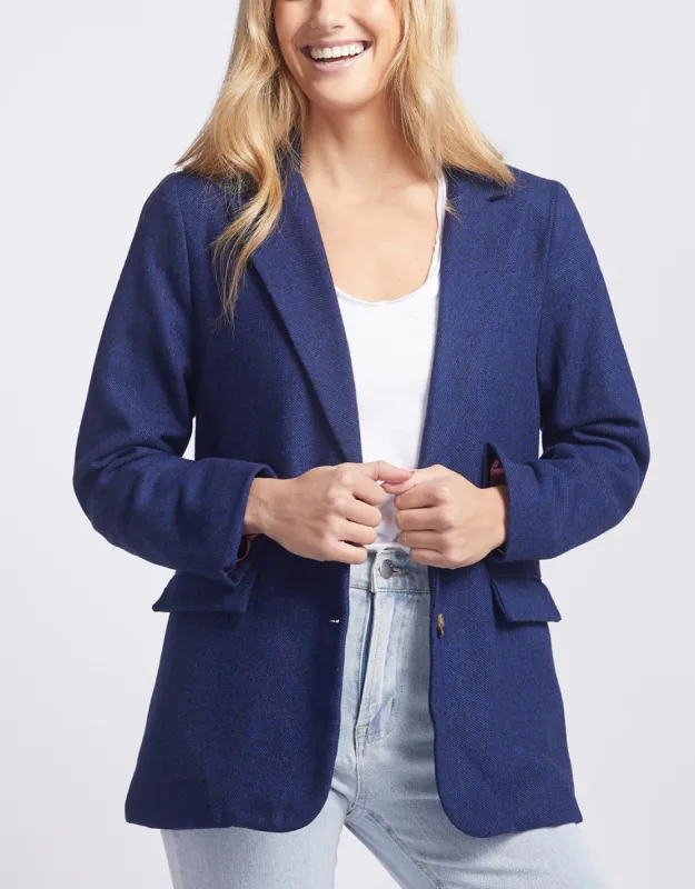 Ingrid Blazer - Navy sold by White & Co