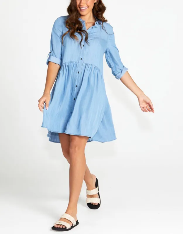Willow Shirt Dress - Blue Wash sold by White & Co