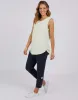 Cloud Scoop Tank - Lime Cream sold by White & Co