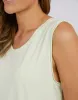 Cloud Scoop Tank - Lime Cream sold by White & Co