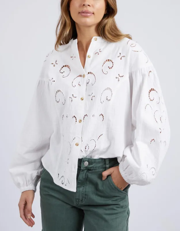 Marlow Blouse - Egret sold by White & Co