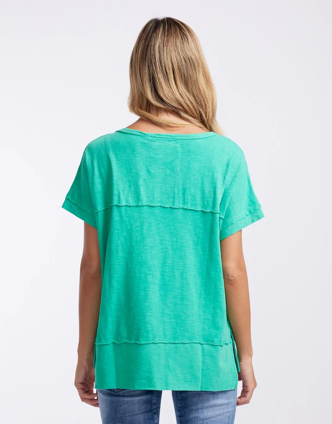 Allison Tee - Bright Green sold by White & Co product image thumbnail 5