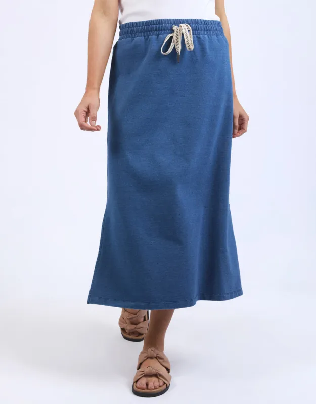 Travel Skirt - Denim Blue sold by White & Co