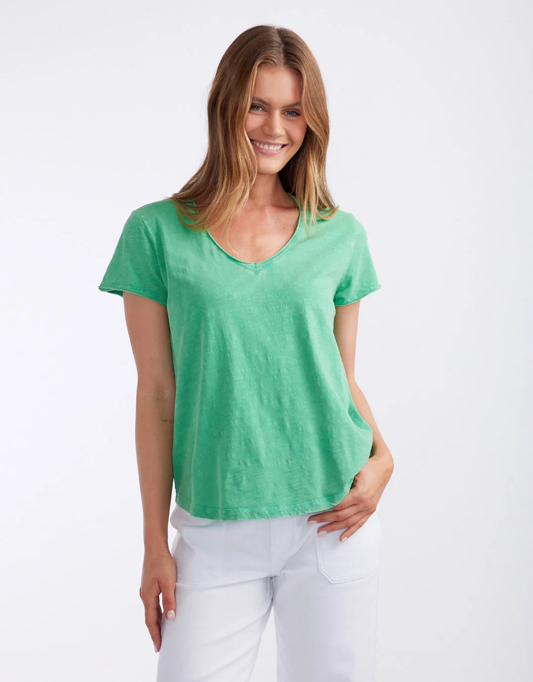 Original V Neck T-Shirt - Apple sold by White & Co product image thumbnail 3