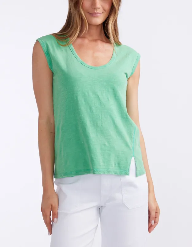 Cali Stitch Tank - Apple sold by White & Co
