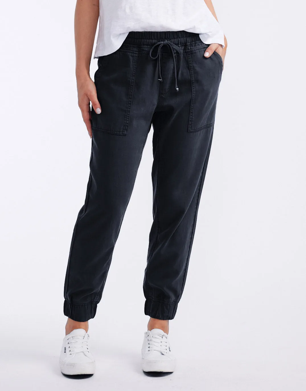 Weekend Utility Pants - Black sold by White & Co