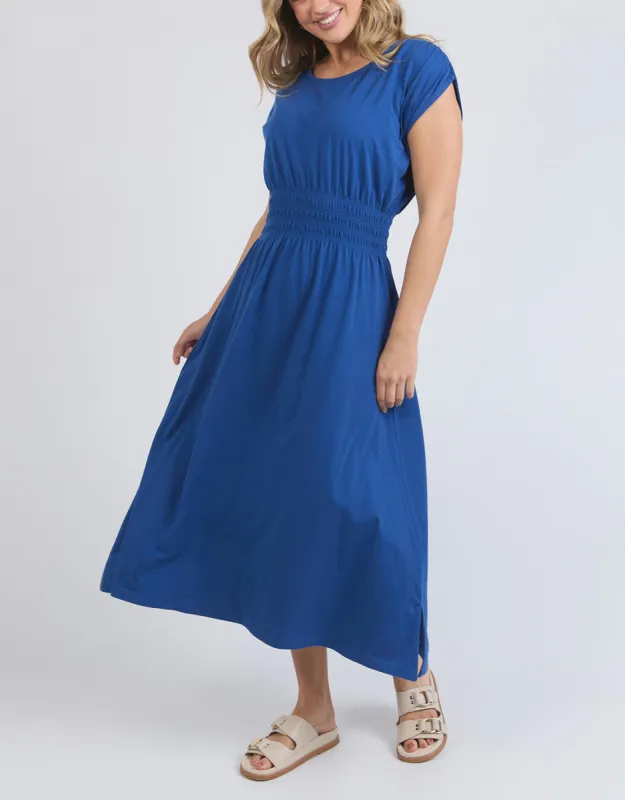 Nelle Midi Dress - Royal Blue sold by White & Co
