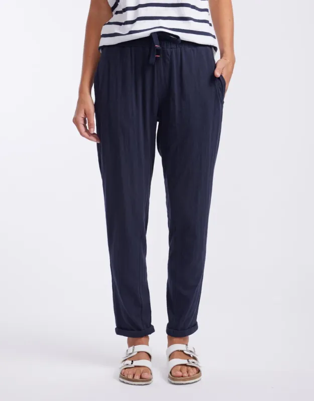 Turn Back Lightweight Lounge Pants - Navy sold by White & Co