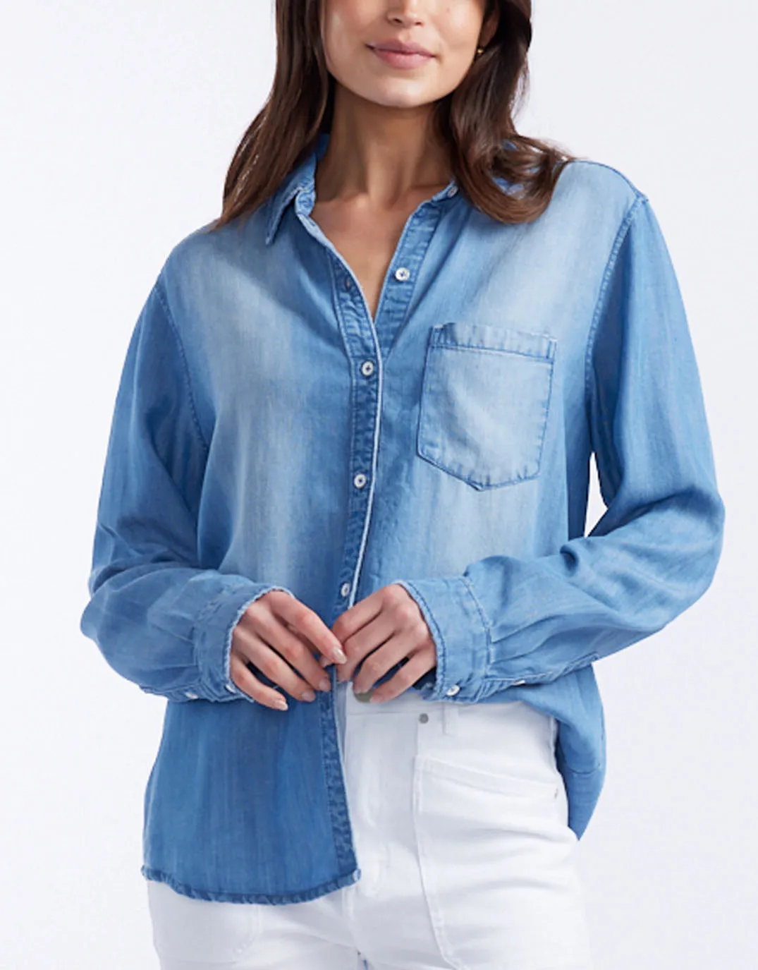 Ava Vintage Shirt - Denim sold by White & Co product image thumbnail 2