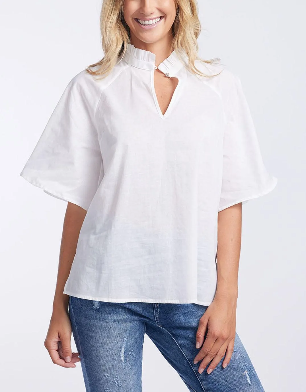 Tully Top - White sold by White & Co