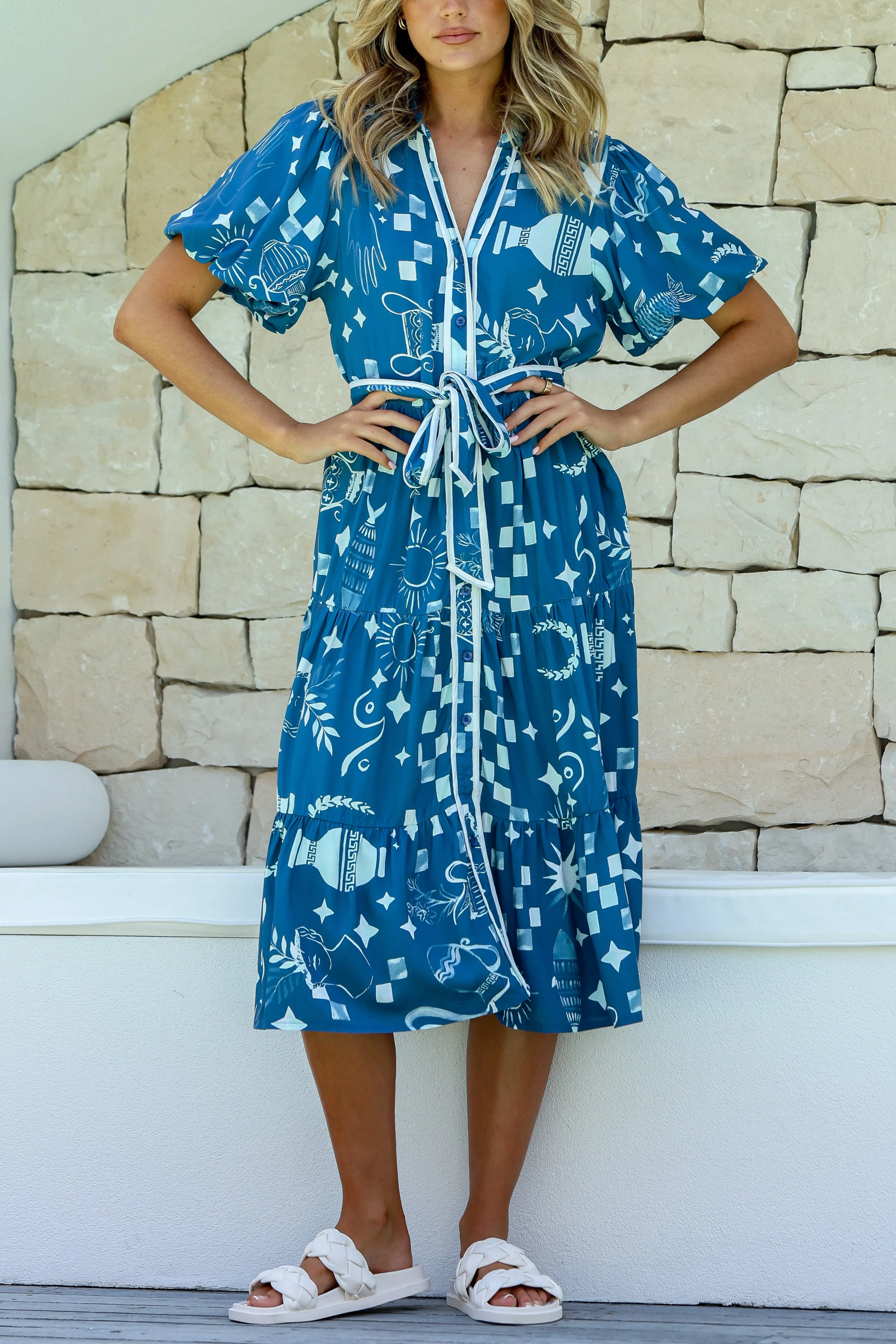Lunar Shirt Dress - Blue sold by White & Co product image thumbnail 2