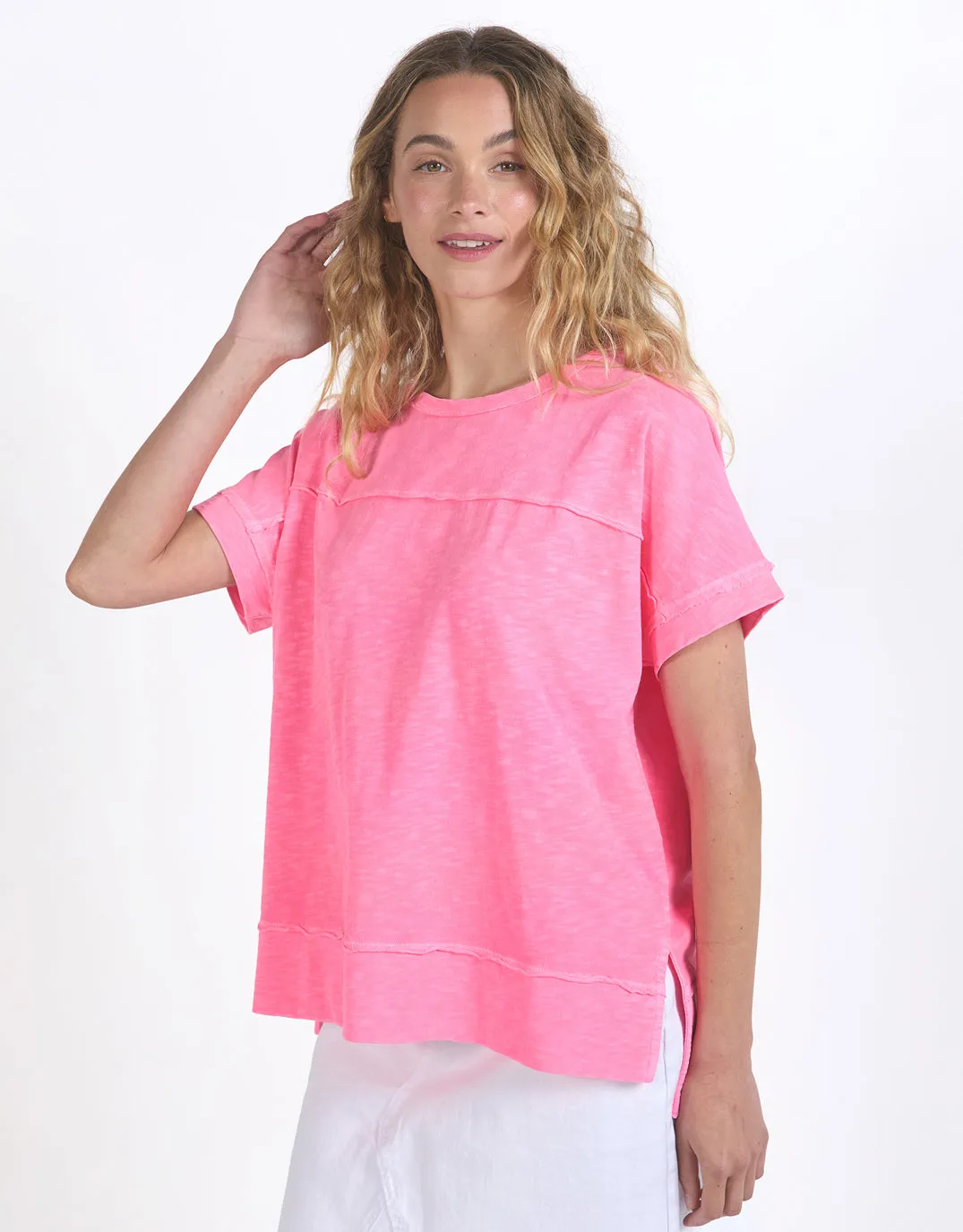 Allison Tee - Neon Rose sold by White & Co product image thumbnail 4