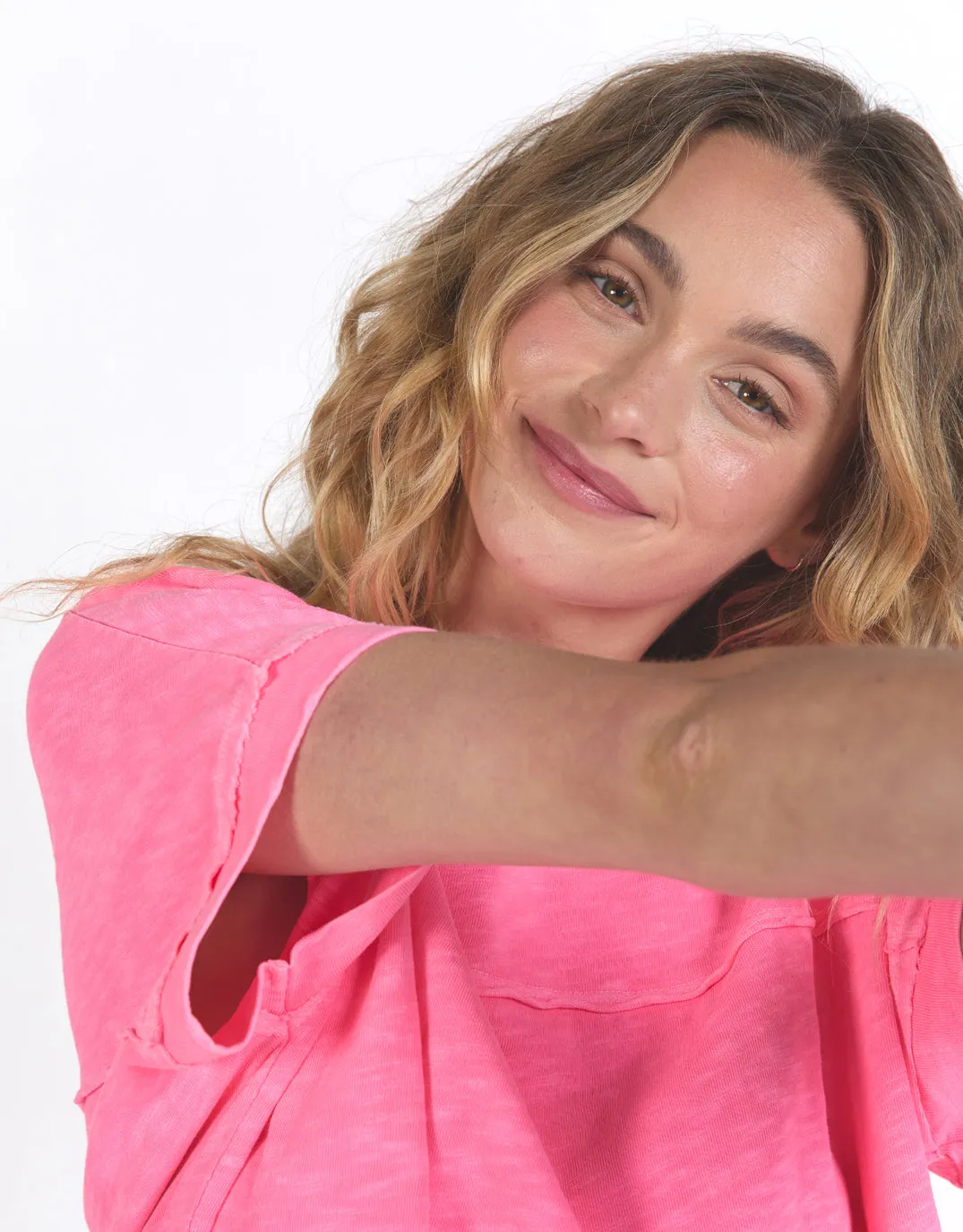 Allison Tee - Neon Rose sold by White & Co product image thumbnail 5