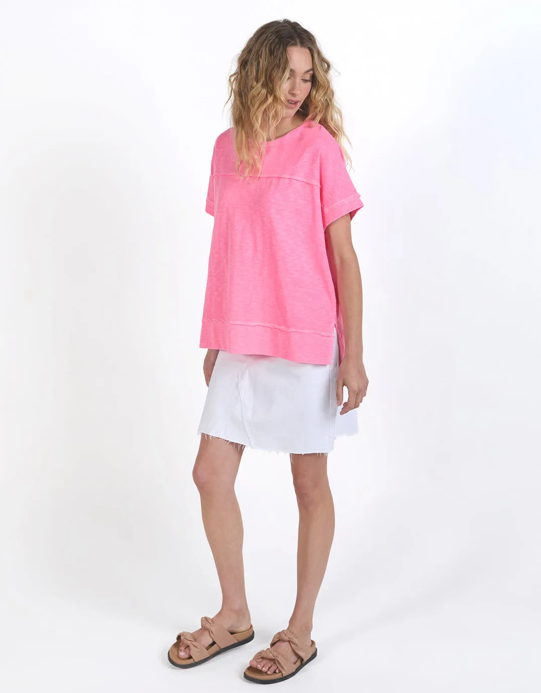 Allison Tee - Neon Rose sold by White & Co product image thumbnail 3