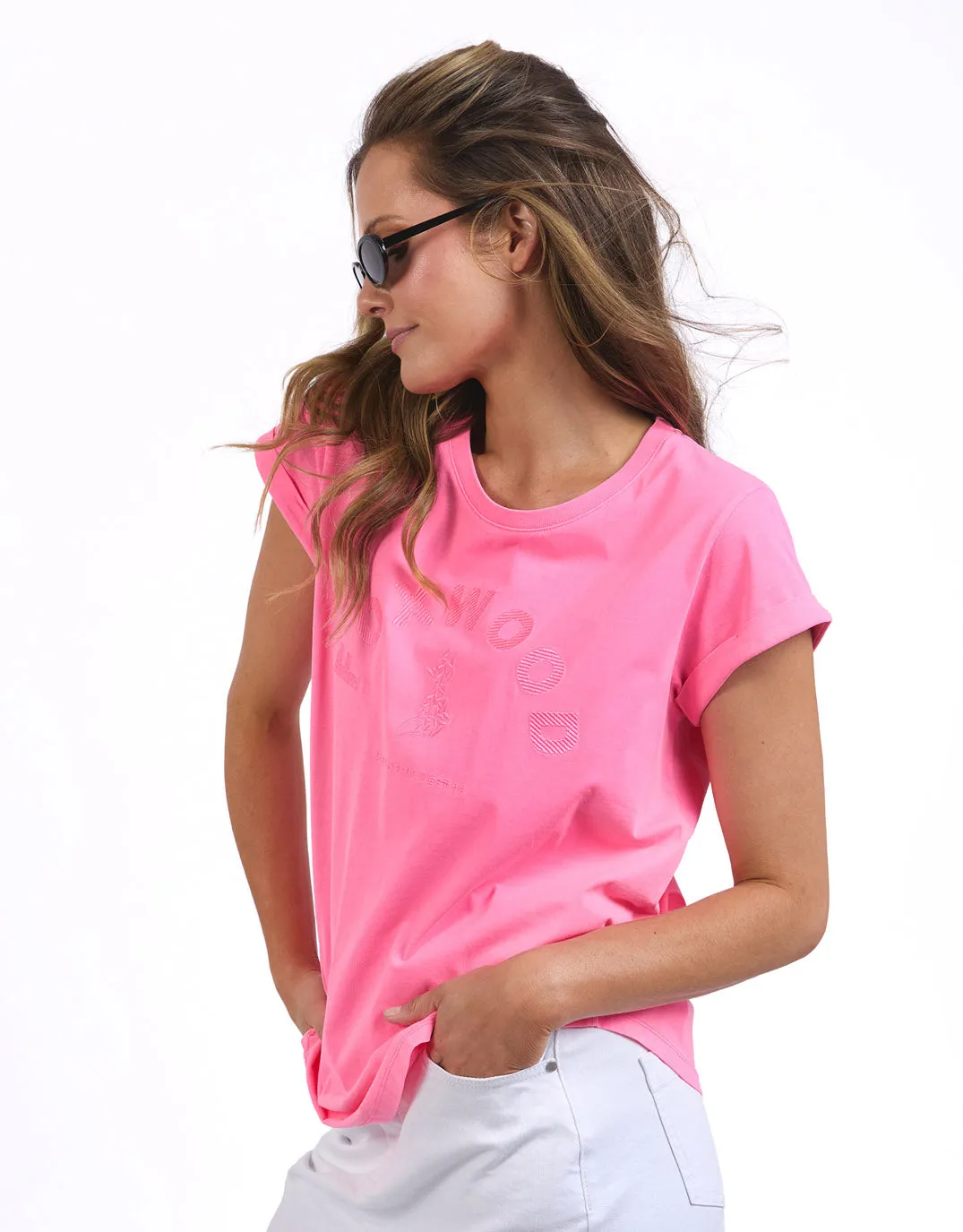 Effortless Tee - Neon Rose sold by White & Co product image thumbnail 4