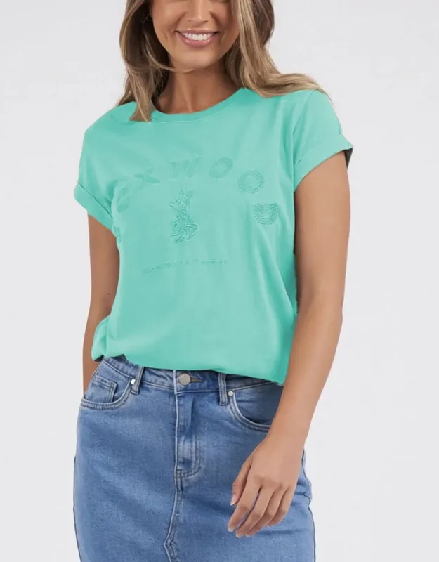 Effortless Tee - Neon Mint sold by White & Co