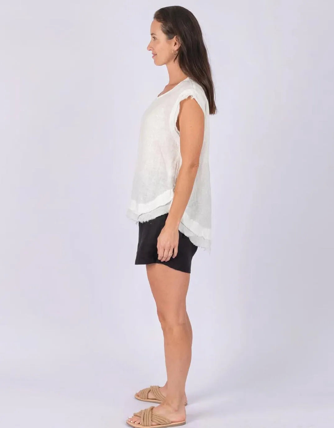 Linen Shell Top - White sold by White & Co product image thumbnail 2