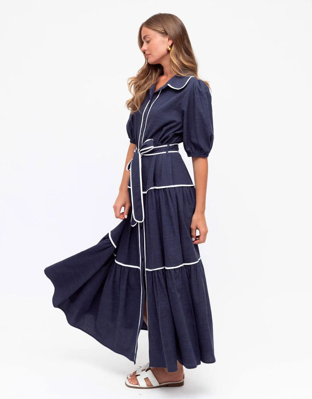 Amelia Maxi Dress - Navy sold by White & Co product image thumbnail 2