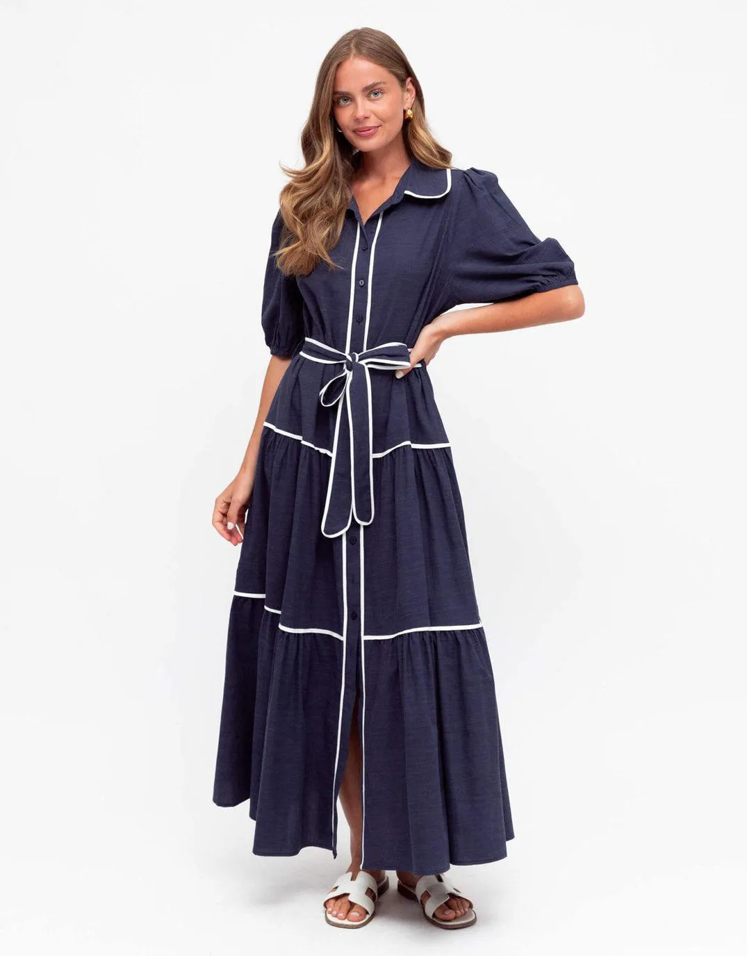 Amelia Maxi Dress - Navy sold by White & Co product image thumbnail 4