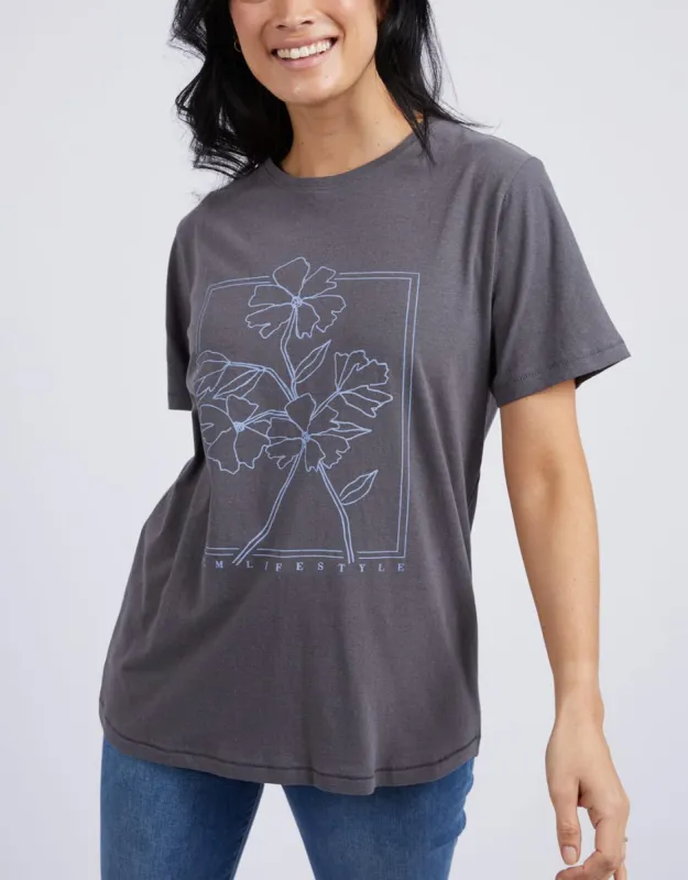 Mystic Tee - Charcoal sold by White & Co