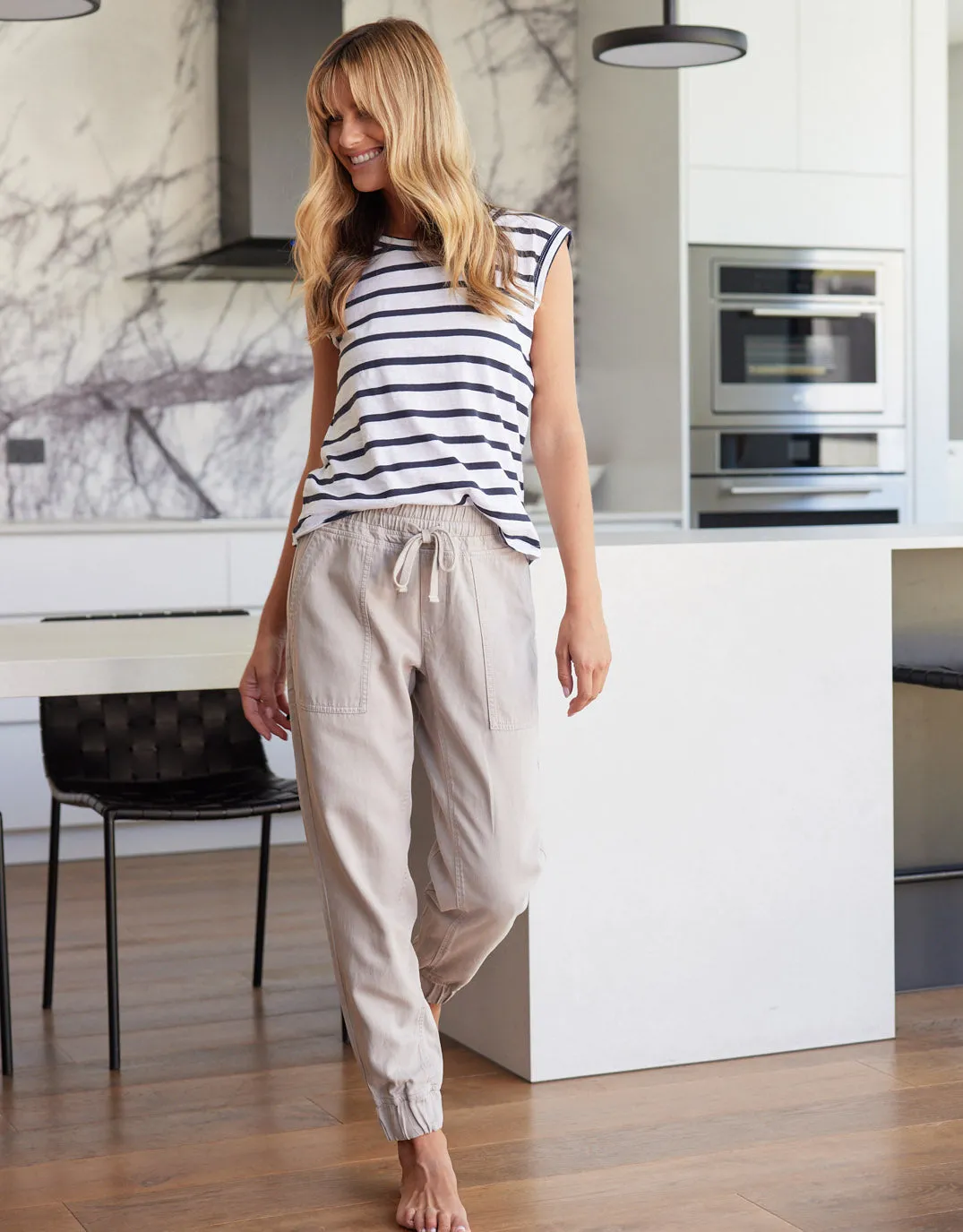 Weekend Utility Pants - Stone sold by White & Co product image thumbnail 5