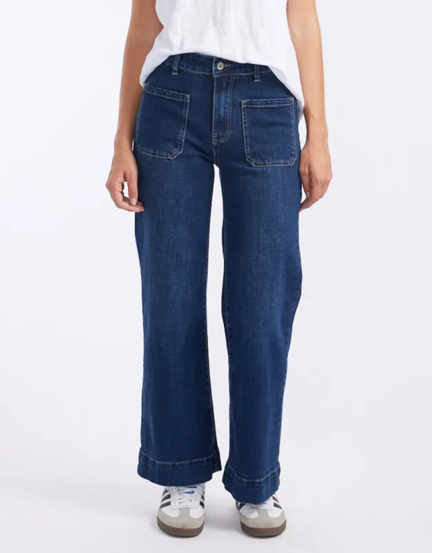 Bobbi 7/8 Denim Jeans - Mid Wash sold by White & Co