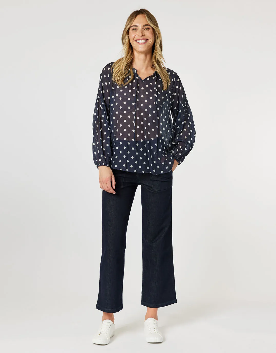 Hudson Wide Leg Jeans - Dark Denim sold by White & Co product image thumbnail 3