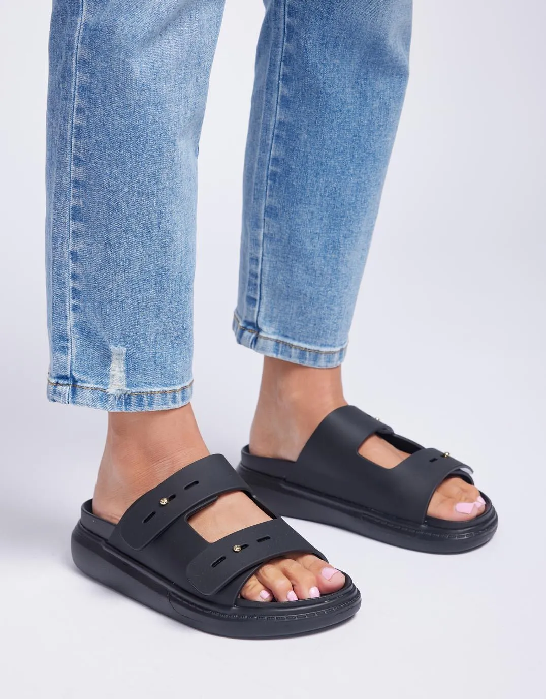 Tori Slide - Black sold by White & Co product image thumbnail 2