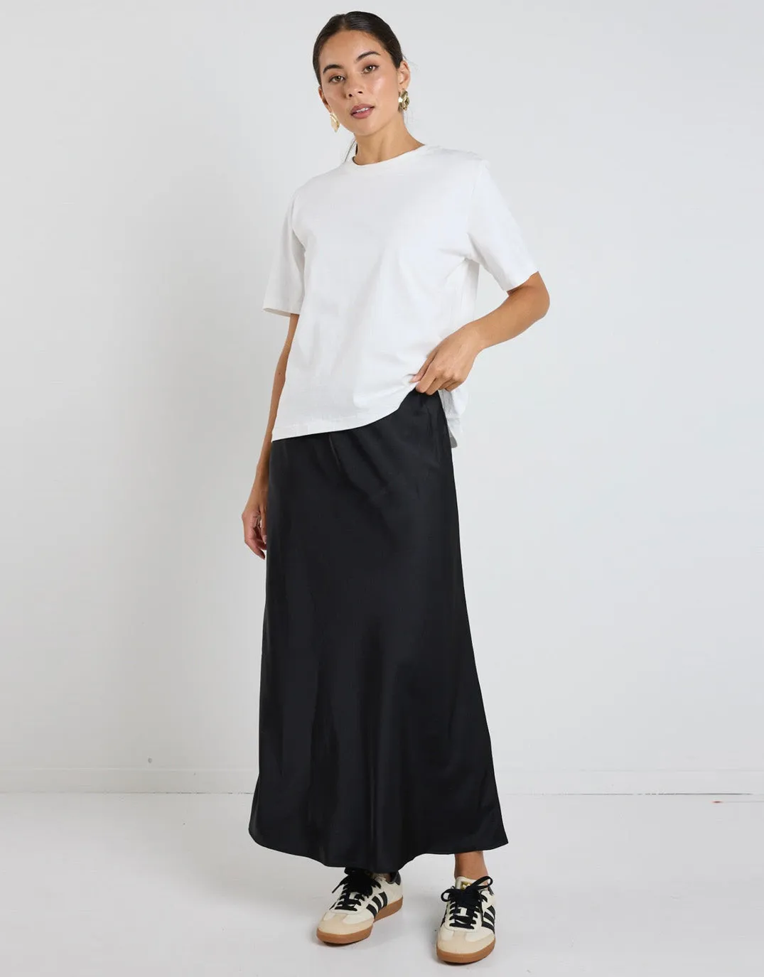 Rosette Satin Skirt - Black sold by White & Co product image thumbnail 2