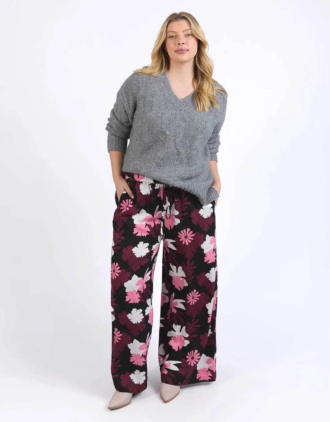 Tallulah Cable Knit - Charcoal sold by White & Co product image thumbnail 5