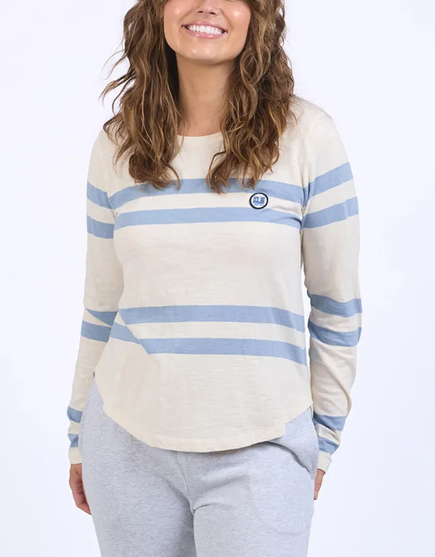 Allegra Long Sleeve Tee - Marshmallow sold by White & Co