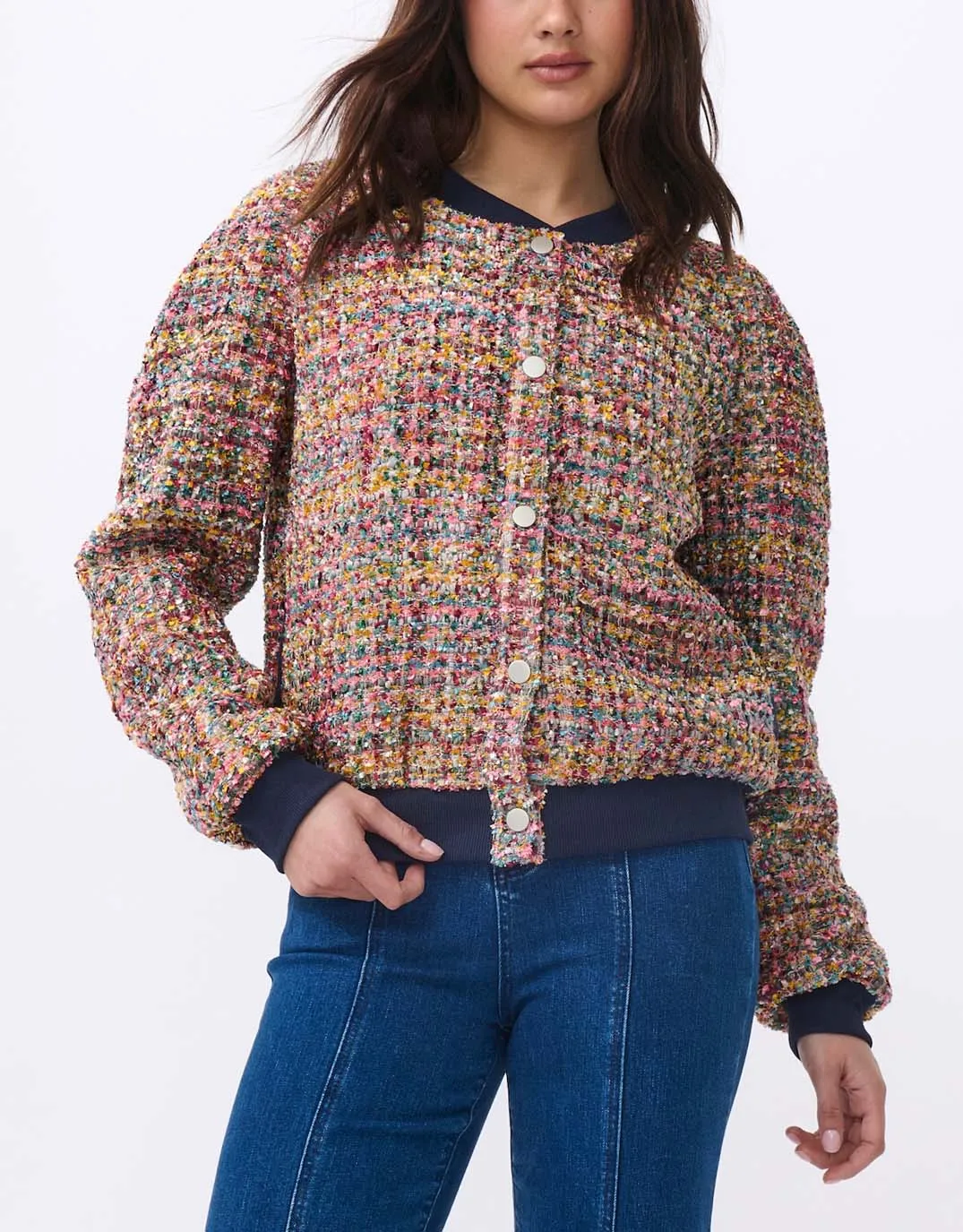 Abigail Bomber Jacket - Multi sold by White & Co