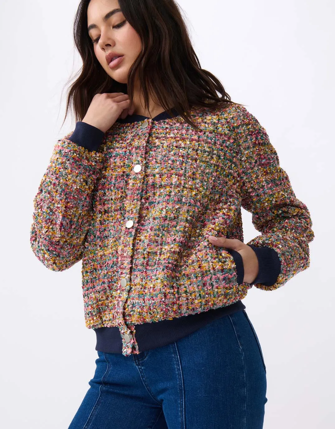 Abigail Bomber Jacket - Multi sold by White & Co product image thumbnail 3