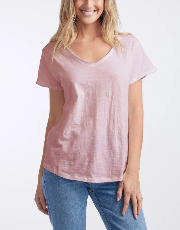 Original V Neck T-Shirt - Dusty Rose sold by White & Co