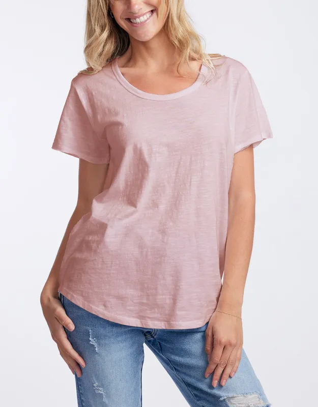 Original Round Neck T-Shirt - Dusty Rose sold by White & Co