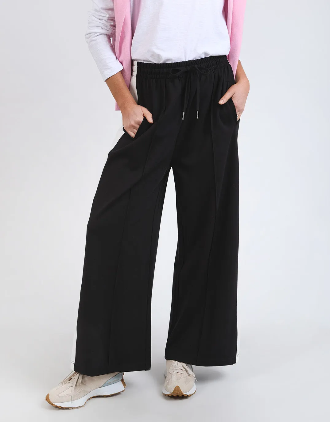 Carmen Wide Leg Pant - Black/Marshmallow sold by White & Co product image thumbnail 5