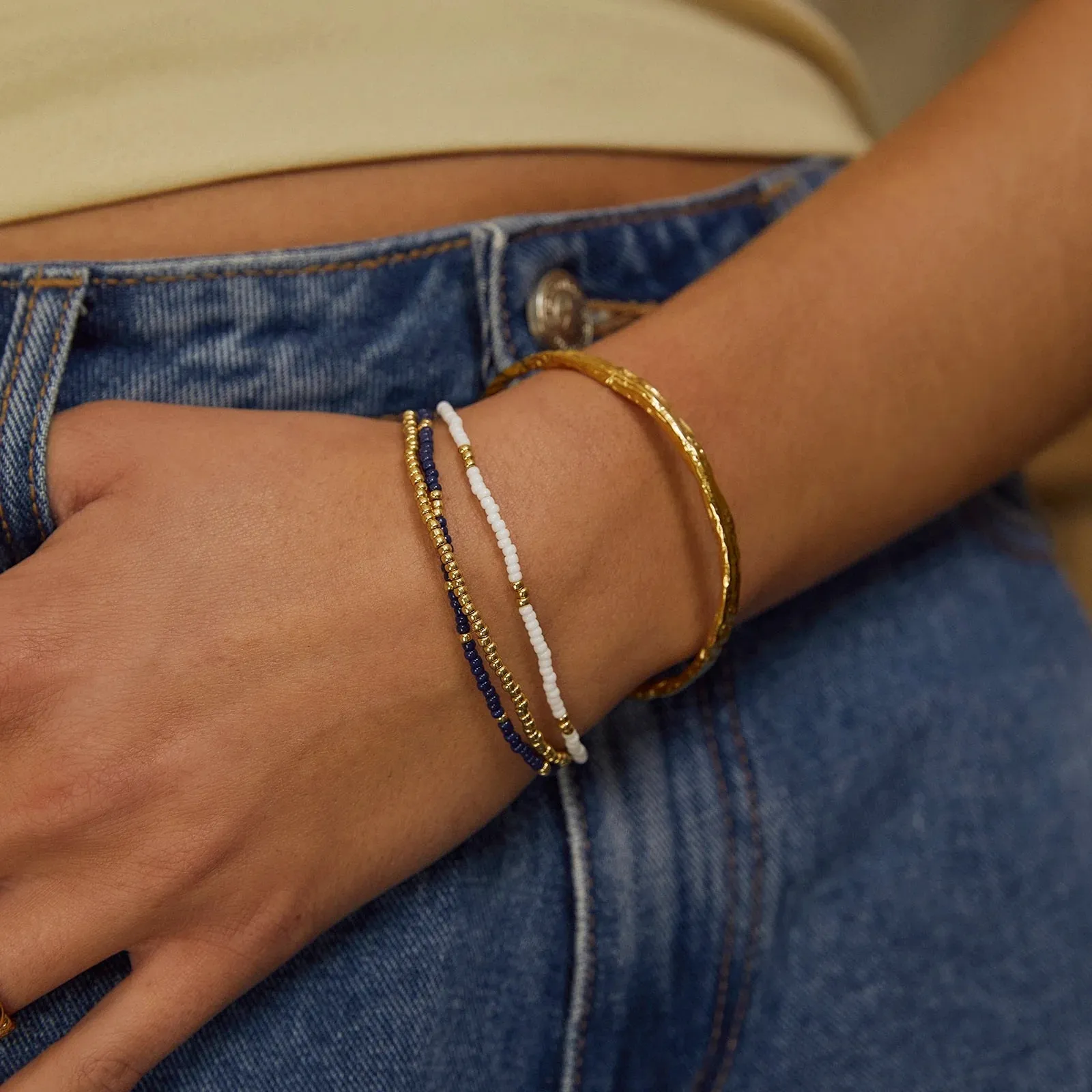 Sunny Bracelet Set - Navy sold by White & Co product image thumbnail 2