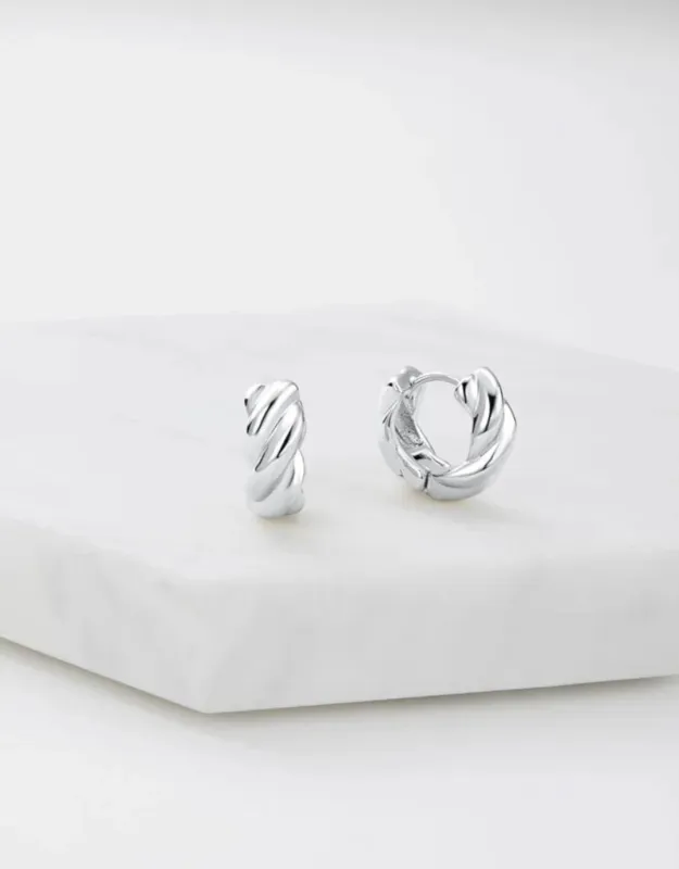 Maya Huggies - Silver sold by White & Co