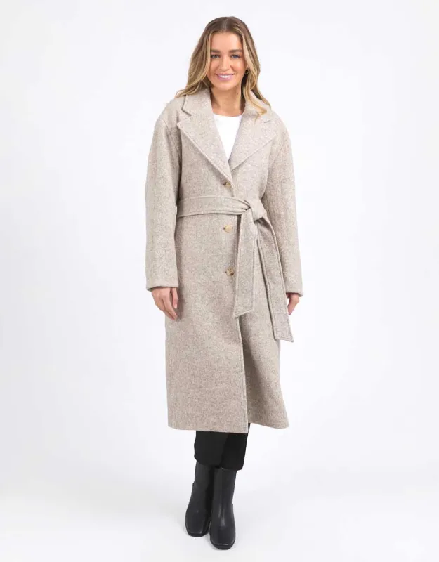 Whistler Coat - Oatmeal sold by White & Co