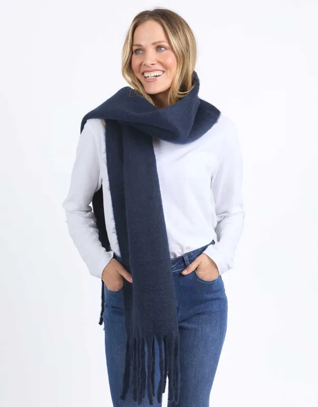 Elm Comfy Scarf - Navy sold by White & Co