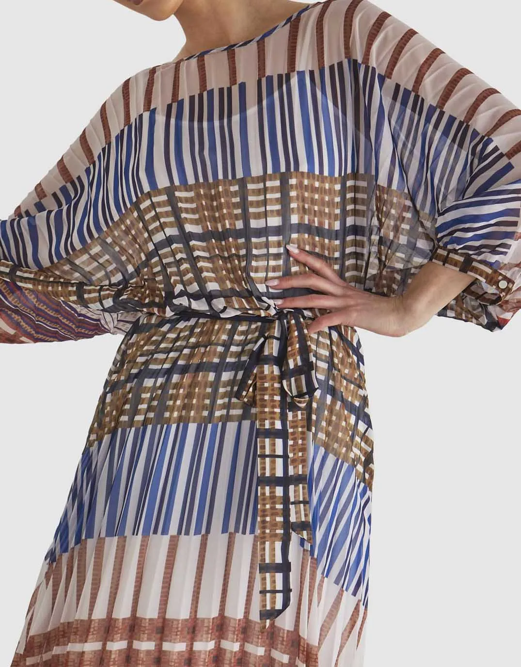 Rays Maxi Dress - Check Print sold by White & Co product image thumbnail 4