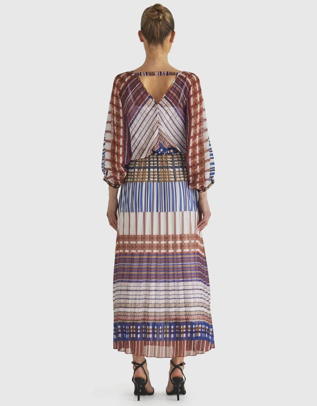 Rays Maxi Dress - Check Print sold by White & Co product image thumbnail 5