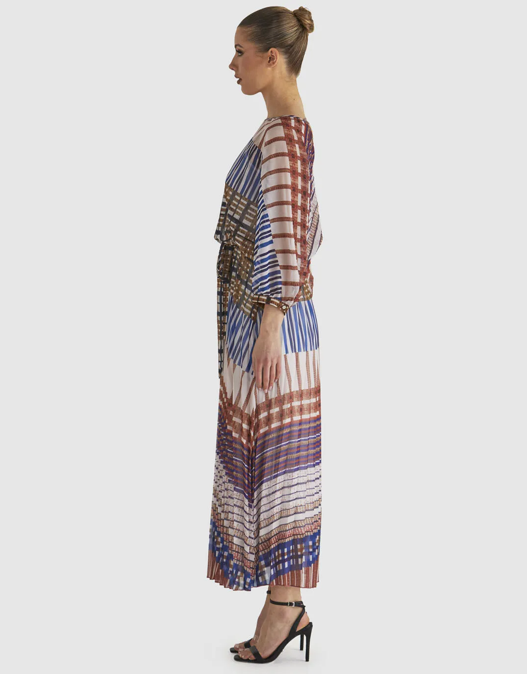 Rays Maxi Dress - Check Print sold by White & Co product image thumbnail 3