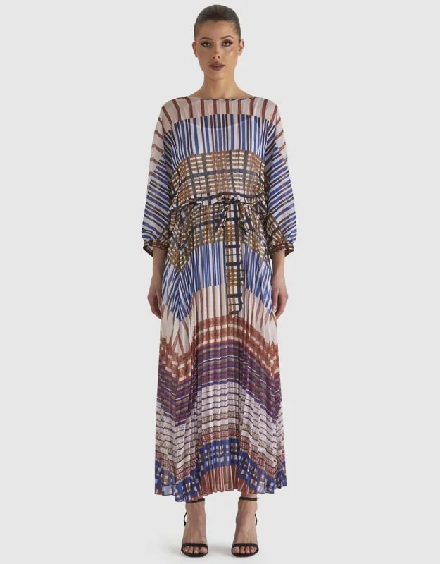Rays Maxi Dress - Check Print sold by White & Co