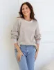 Tilly Wool Blend Crew Neck Knit - Latte sold by White & Co