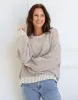 Tilly Wool Blend Crew Neck Knit - Latte sold by White & Co