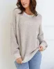 Tilly Wool Blend Crew Neck Knit - Latte sold by White & Co