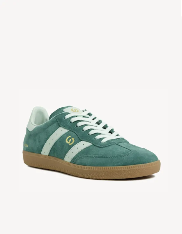 Parallel Suede Sneakers - Green/Mint sold by White & Co