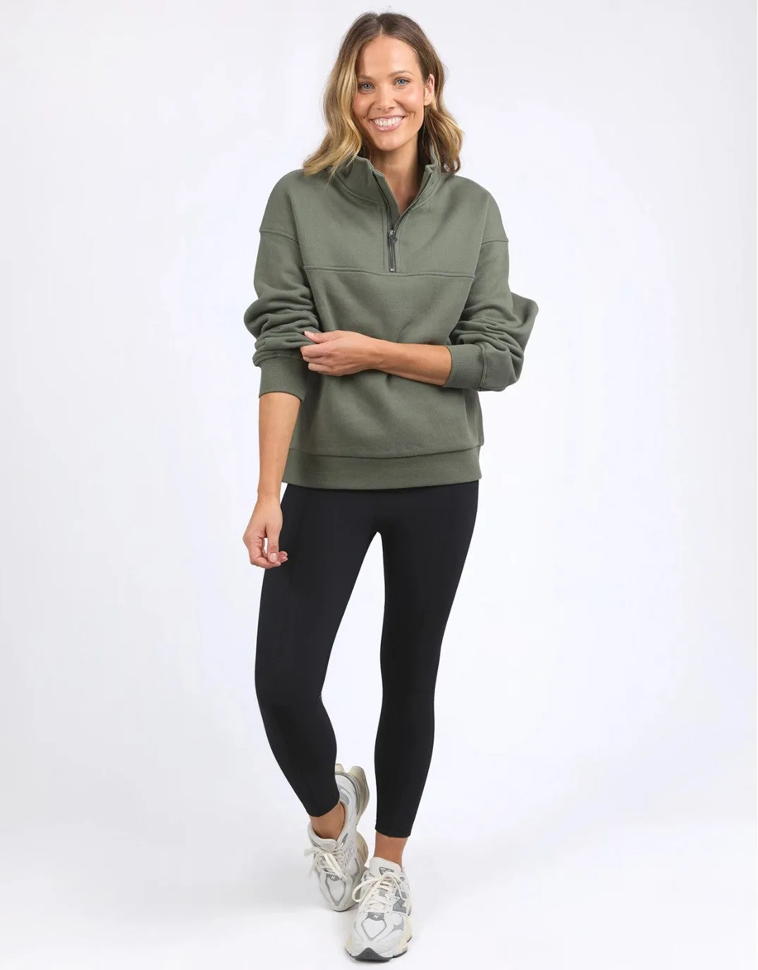College Zip Crew - Khaki sold by White & Co product image thumbnail 2