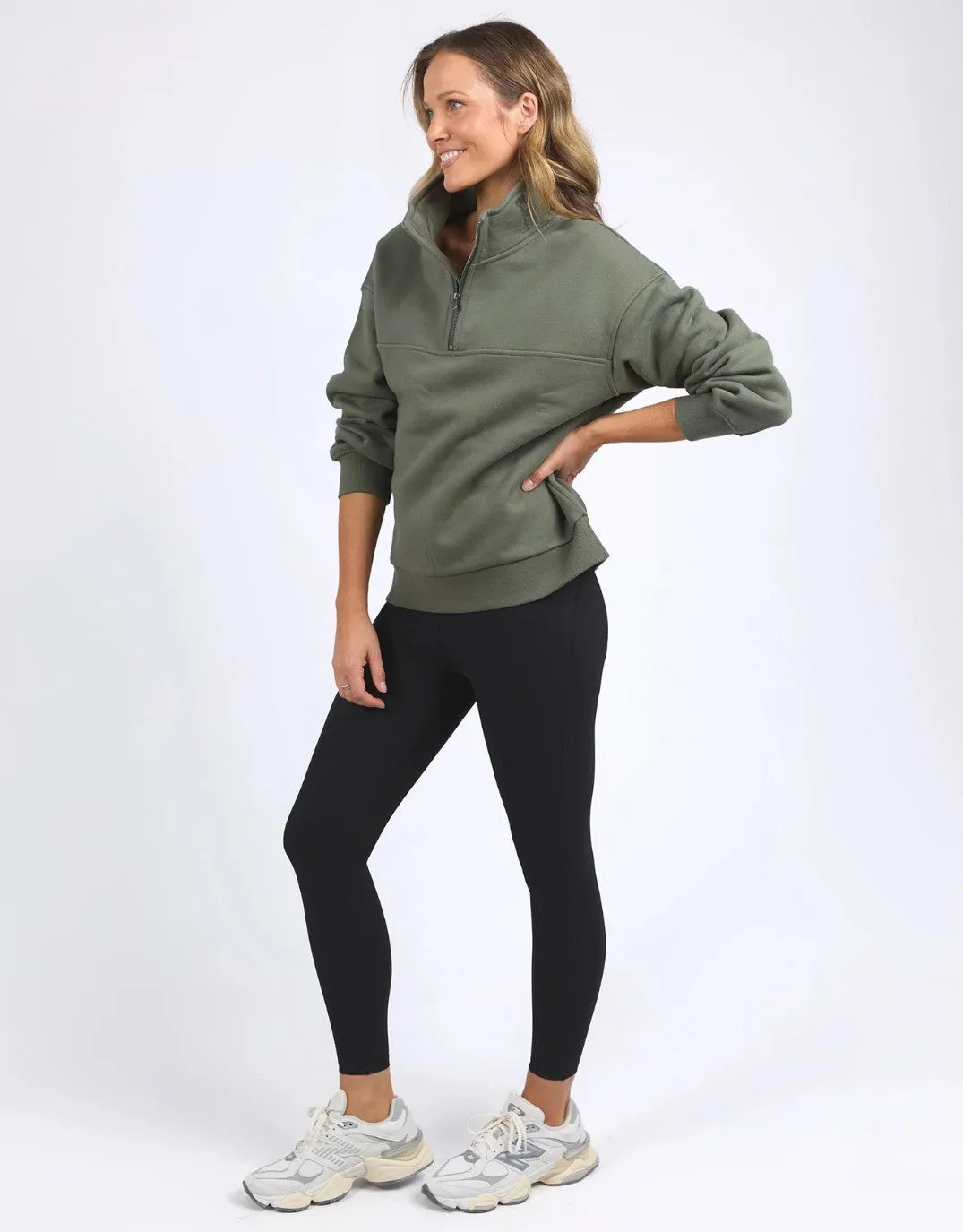 College Zip Crew - Khaki sold by White & Co product image thumbnail 3